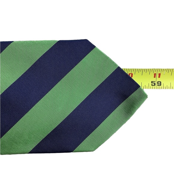 Brooks Brother Makers Silk And Cotton Blend Tie Striped - Picture 9 of 9